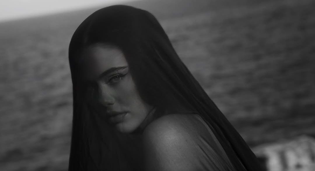 black and white portrait of a girl with long hair Oracle-by-Extra-Virgo-by-Giovanna-Gorassini