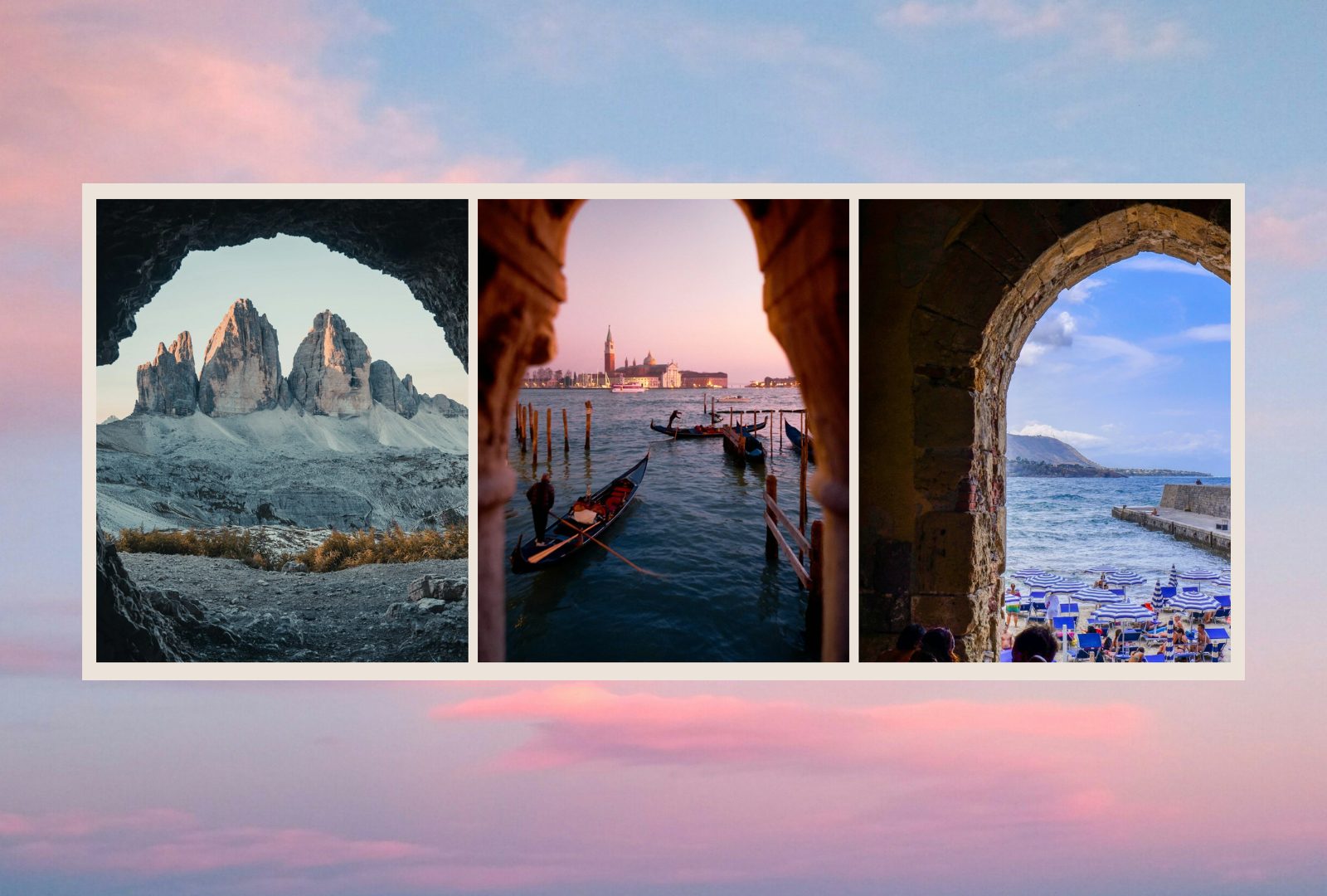 The Itineris Collective - slow travel agency based in Florence + pink clouds by Guillaume Galtier via Unsplash