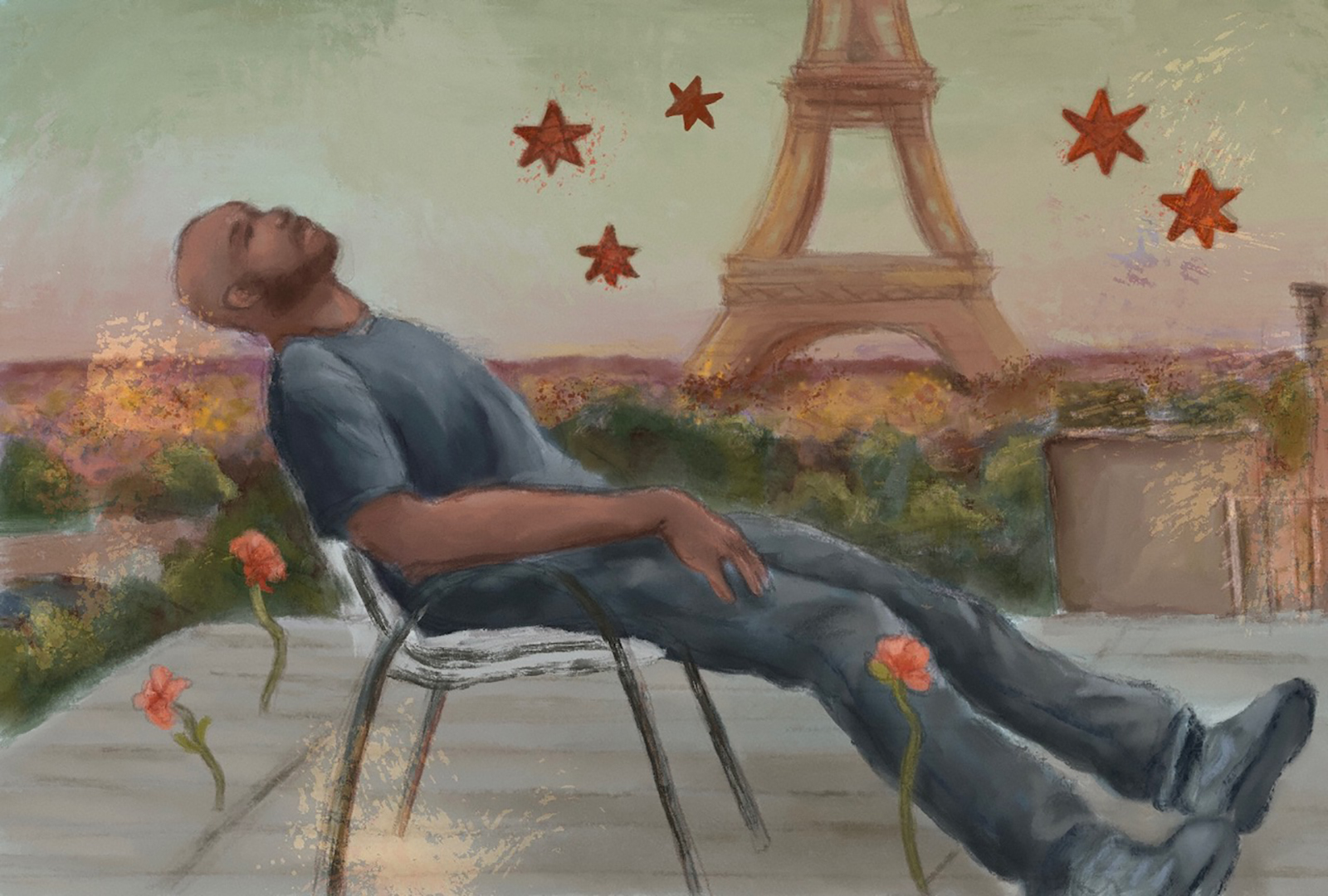 Digital artwork inspired by Virgil Abloh's exhibition The Codes by Margie Mitchem student at Istituto Marangoni Firenze.