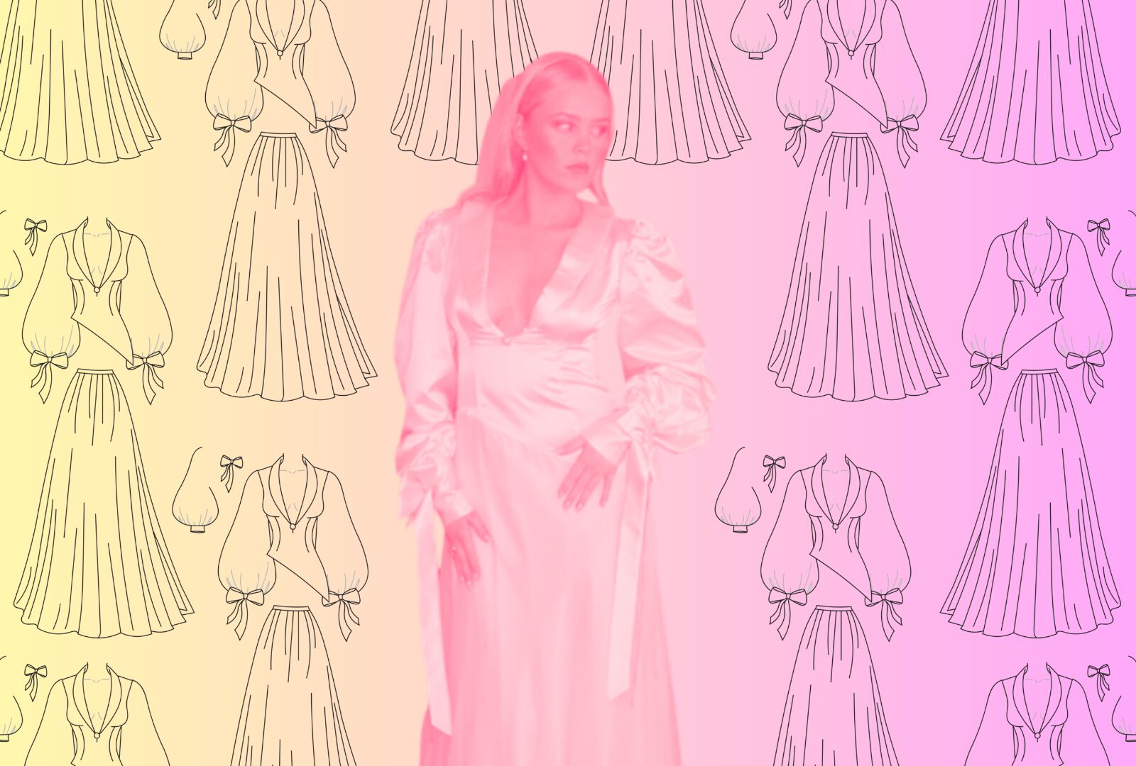 21-year-old Swedish student Mathilda Hagenius designer for norwegian celeb Tale Torjussen a beautiful dress