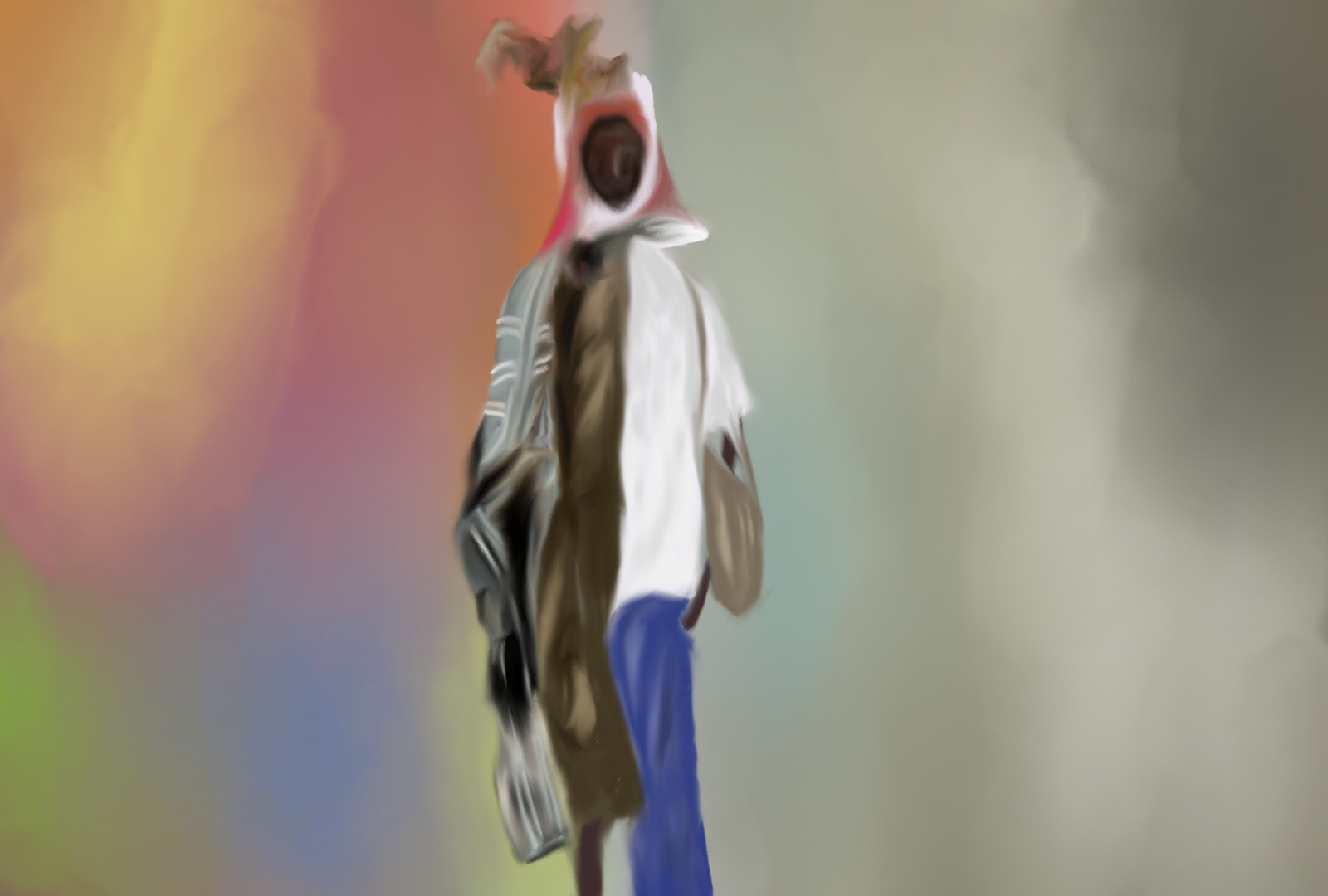Digital artwork reflecting the rise of basic fashion and understated everyday style.